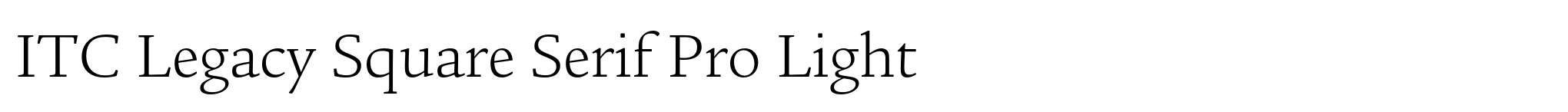 ITC Legacy Square Serif Pro Light image
